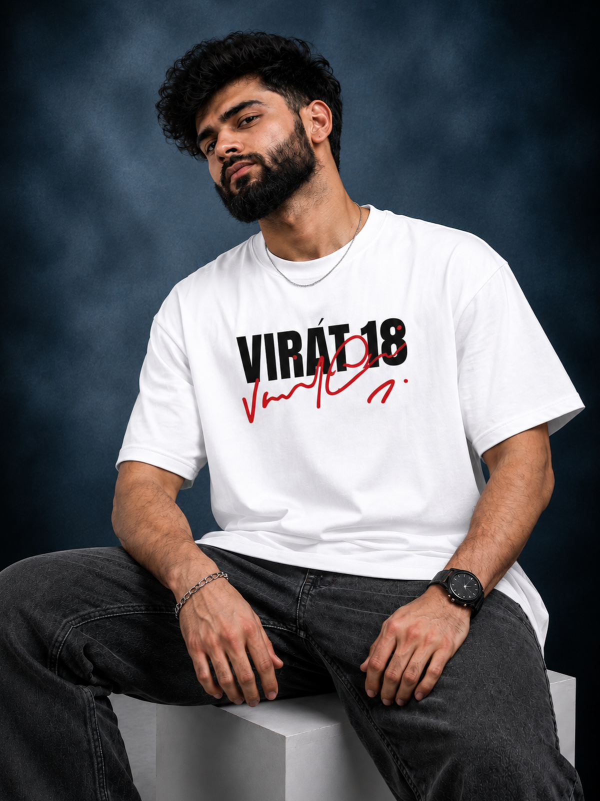 God’s Plan Oversized Boxy Fit T-Shirt | White Graphic Streetwear Tee