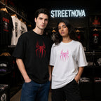 Spider Love Couple Oversized T-Shirt | Matching Graphic Tee