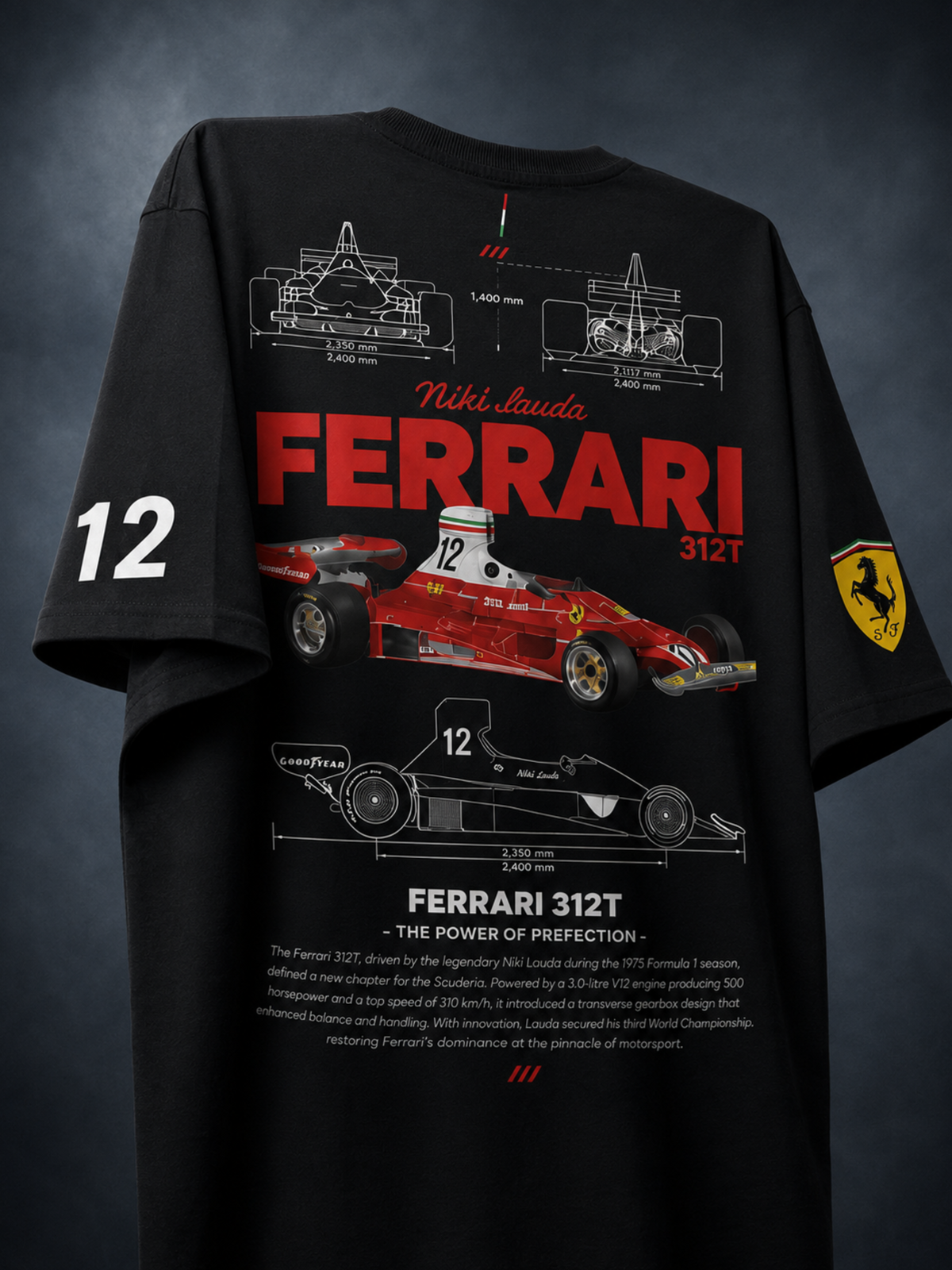 Vintage Racing Club Oversized T-Shirt | Motorsport Graphic Tee