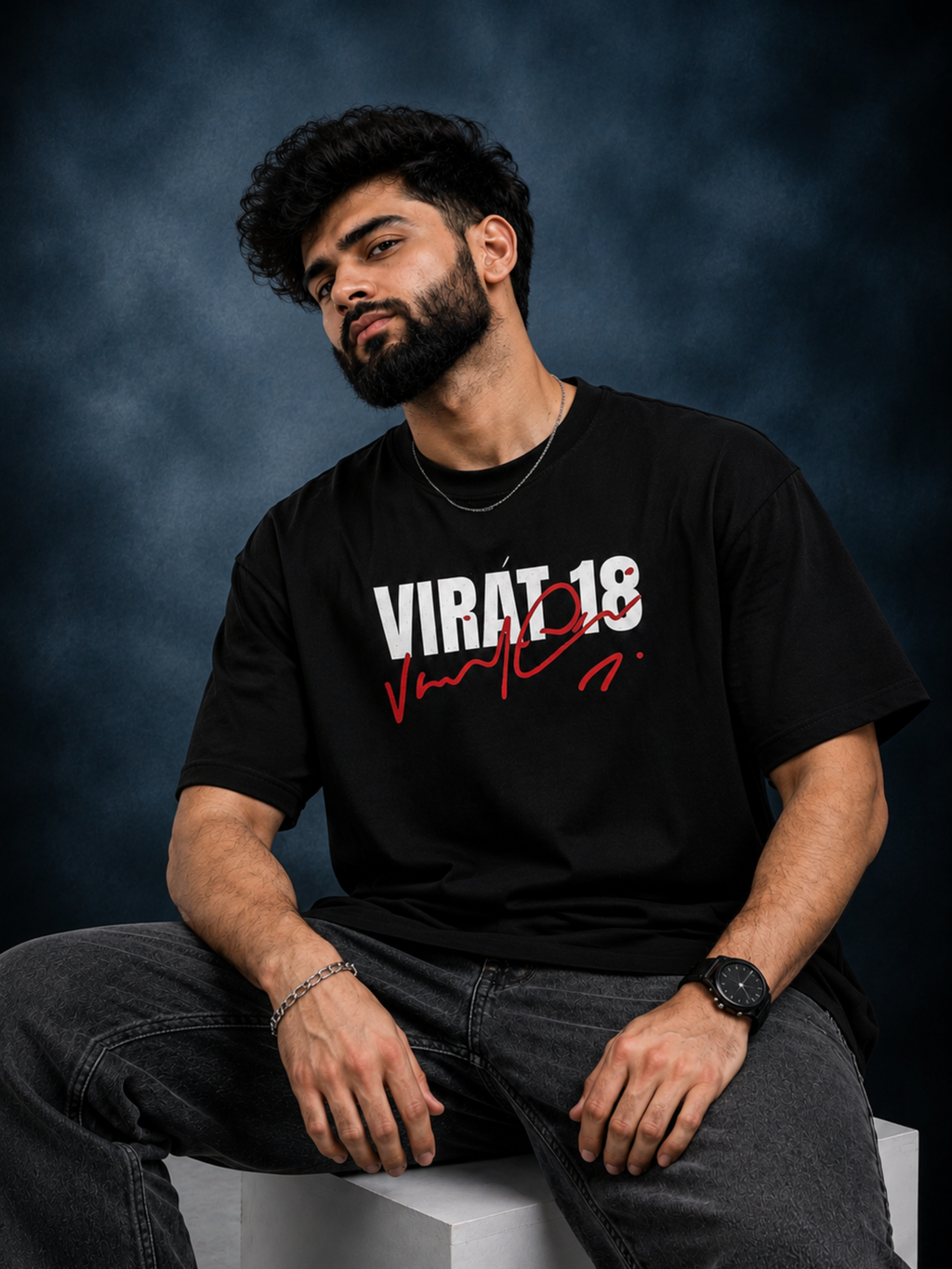 God’s Plan Oversized Boxy Fit T-Shirt | Black Graphic Streetwear Tee
