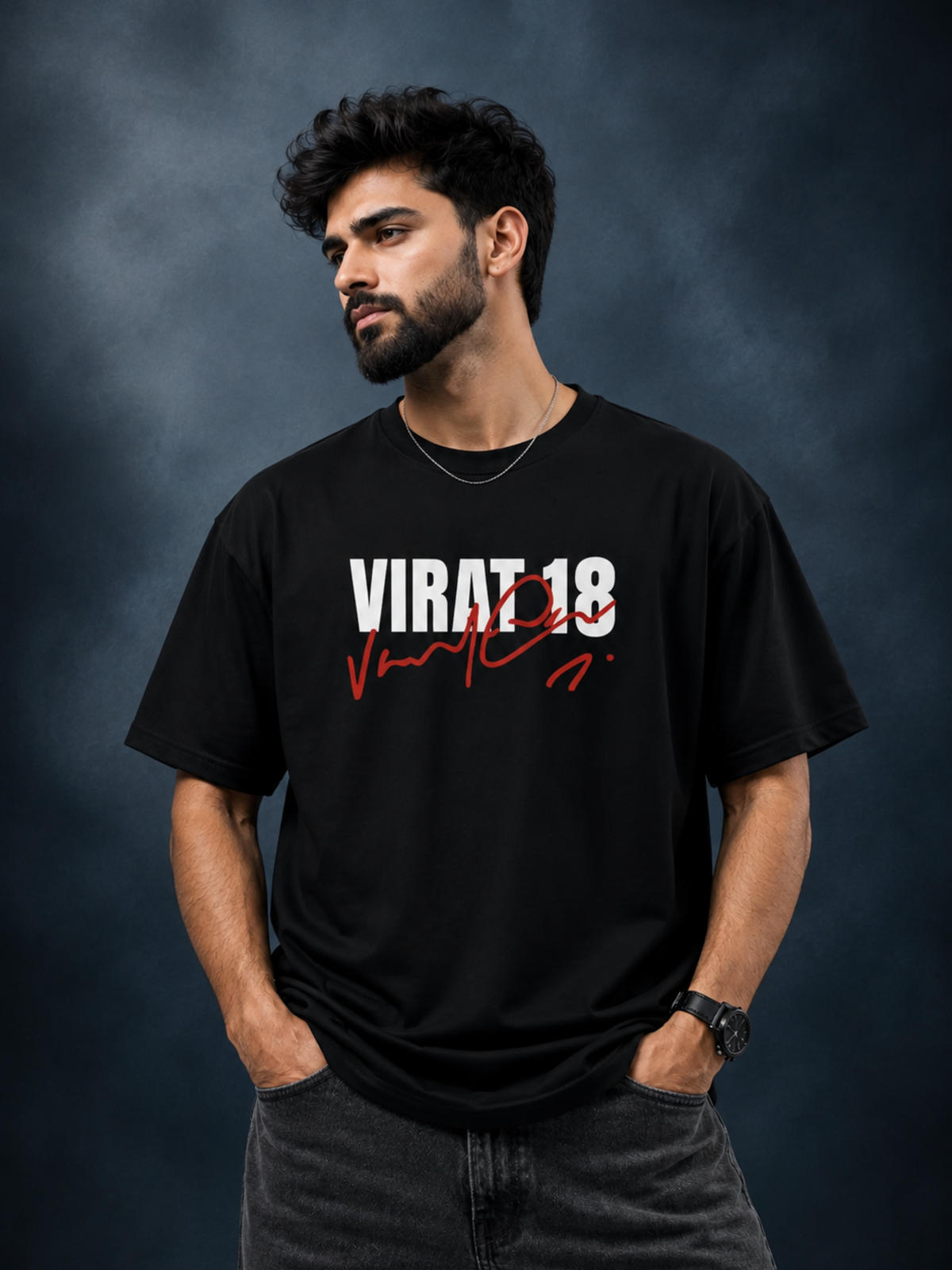 God’s Plan Oversized Boxy Fit T-Shirt | Black Graphic Streetwear Tee