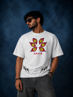 Rising Lotus Japanese Graphic Oversized T-Shirt | Asian Streetwear Tee