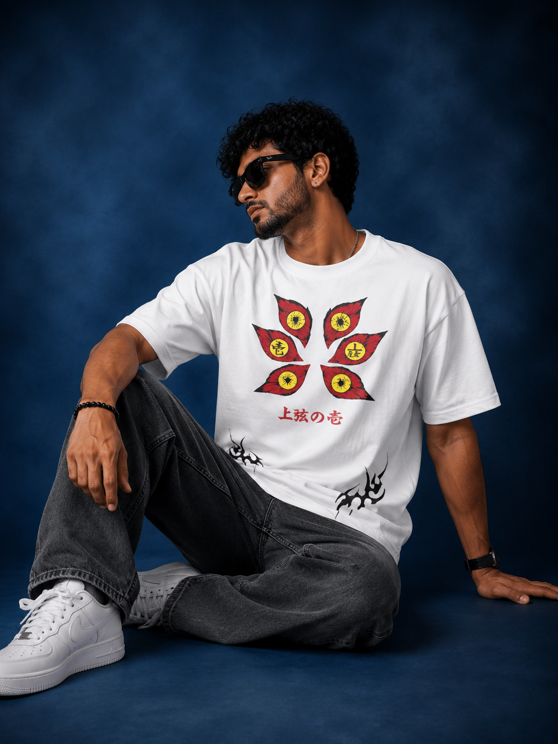 Rising Lotus Japanese Graphic Oversized T-Shirt | Asian Streetwear Tee
