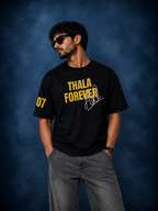Thala Forever No. 7 Oversized T-Shirt | MS Dhoni Cricket Tee
