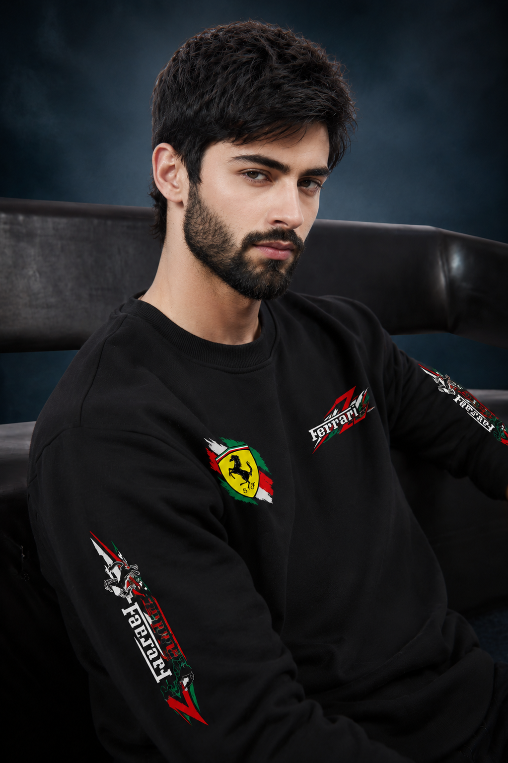 Ferrari Racing Graphic Oversized SweatShirt – Premium Cotton Streetwear Tee
