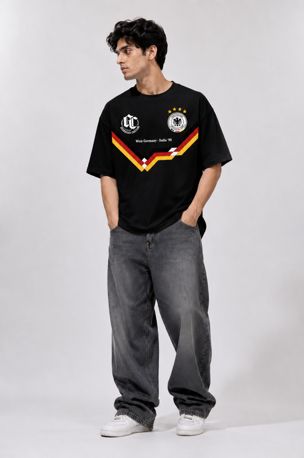Germany '90 Legacy Oversized T-Shirt – Black Edition