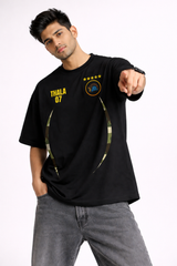 Captain 07 Oversized Tee – 240 GSM Premium Cotton (Black)
