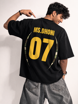 Captain 07 Oversized Tee – 240 GSM Premium Cotton (Black)