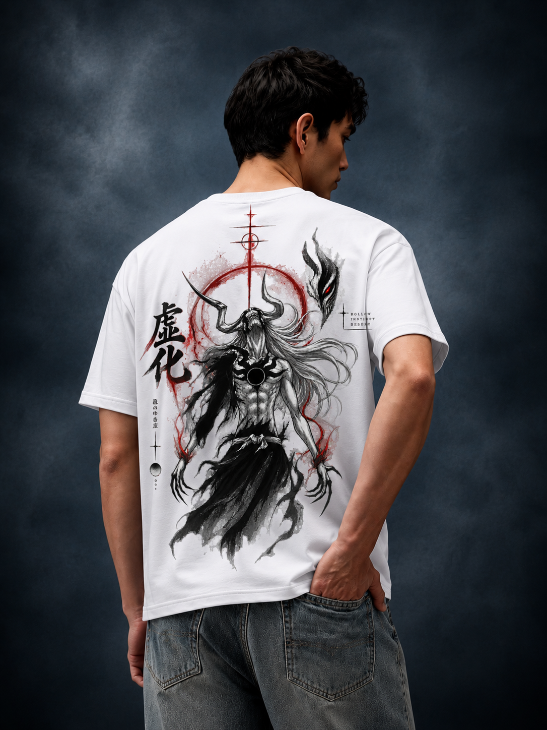Shadowborn Oni Oversized T-Shirt – Premium Japanese Warrior Graphic Streetwear