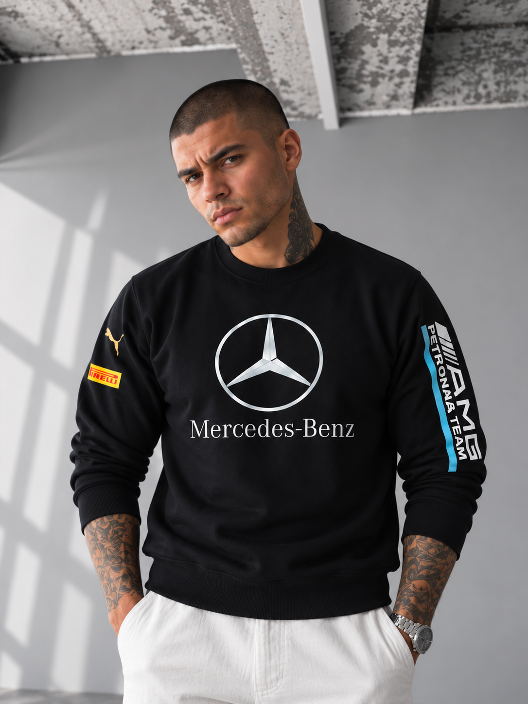 Mercedes-AMG Petronas Racing Sweatshirt – Black