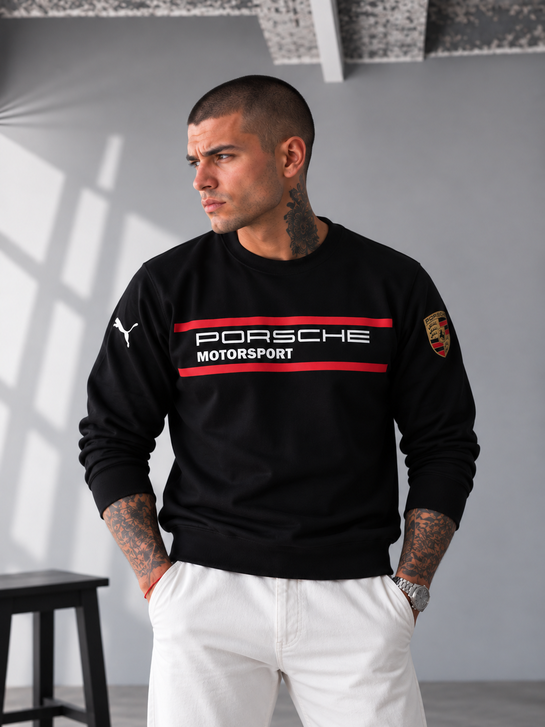 Porsche Motorsport Heritage Sweatshirt – Black