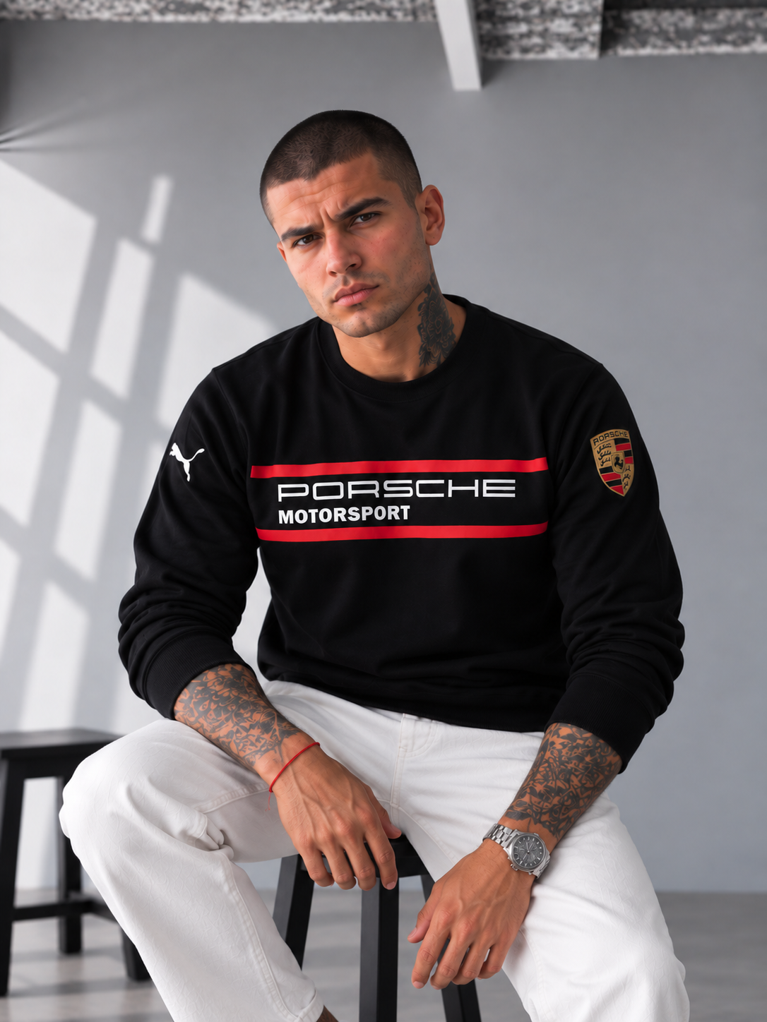 Porsche Motorsport Heritage Sweatshirt – Black