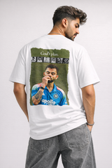 God’s Plan Oversized Boxy Fit T-Shirt white