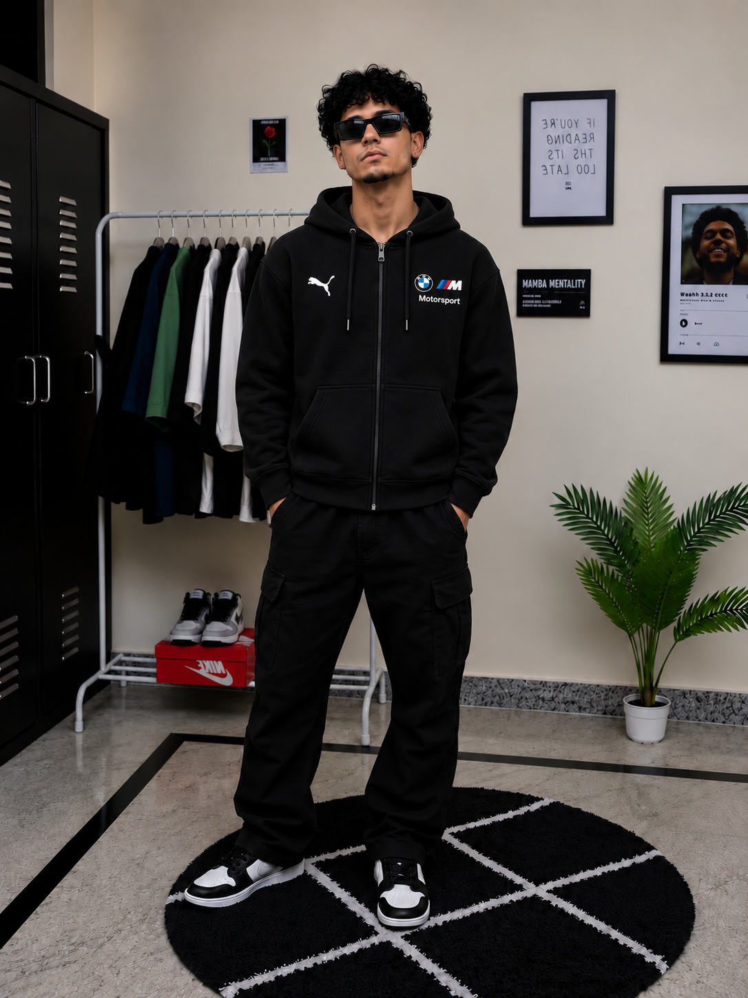 BMW Motorsport Legacy Zip Hoodie – Black