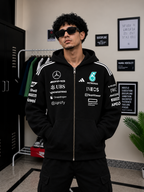 Mercedes-AMG Petronas F1 Team Zip Hoodie – Black